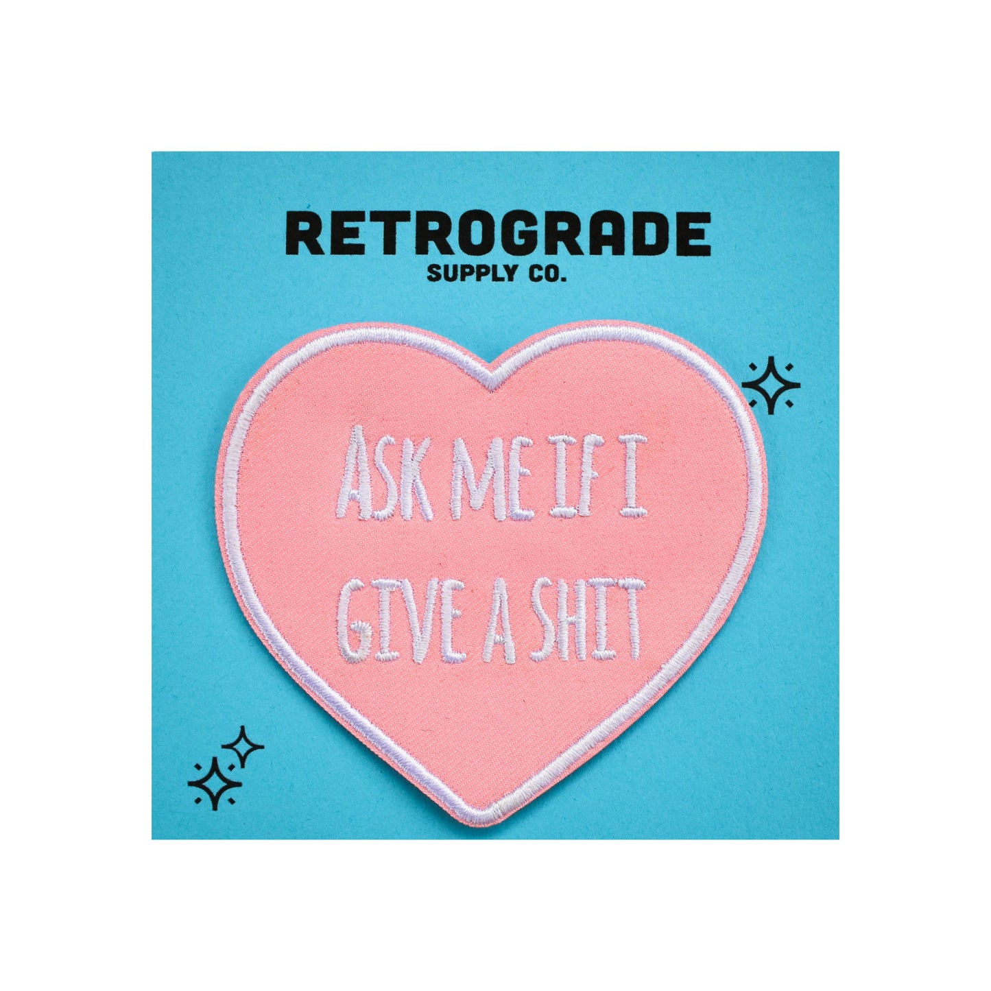 Ask Me Embroidered Patch