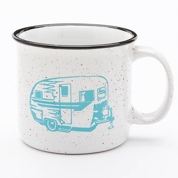 Camper Ceramic Campfire Mug